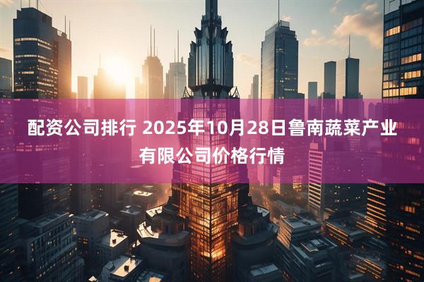 配资公司排行 2025年10月28日鲁南蔬菜产业有限公司价格行情